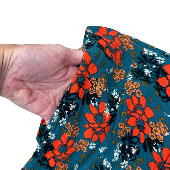 Free People Bell Bottom Pants Womens Size XS Floral Flare Palazzo Boho Hippie - Picture 7 of 14